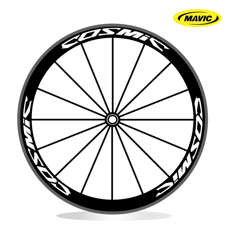 mavic COSMIC wheel sticker kit