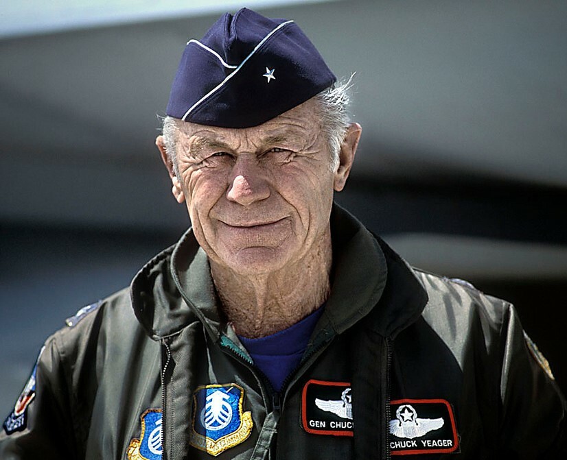 CHUCK YEAGER 8X10 GLOSSY PHOTO IMAGE #2