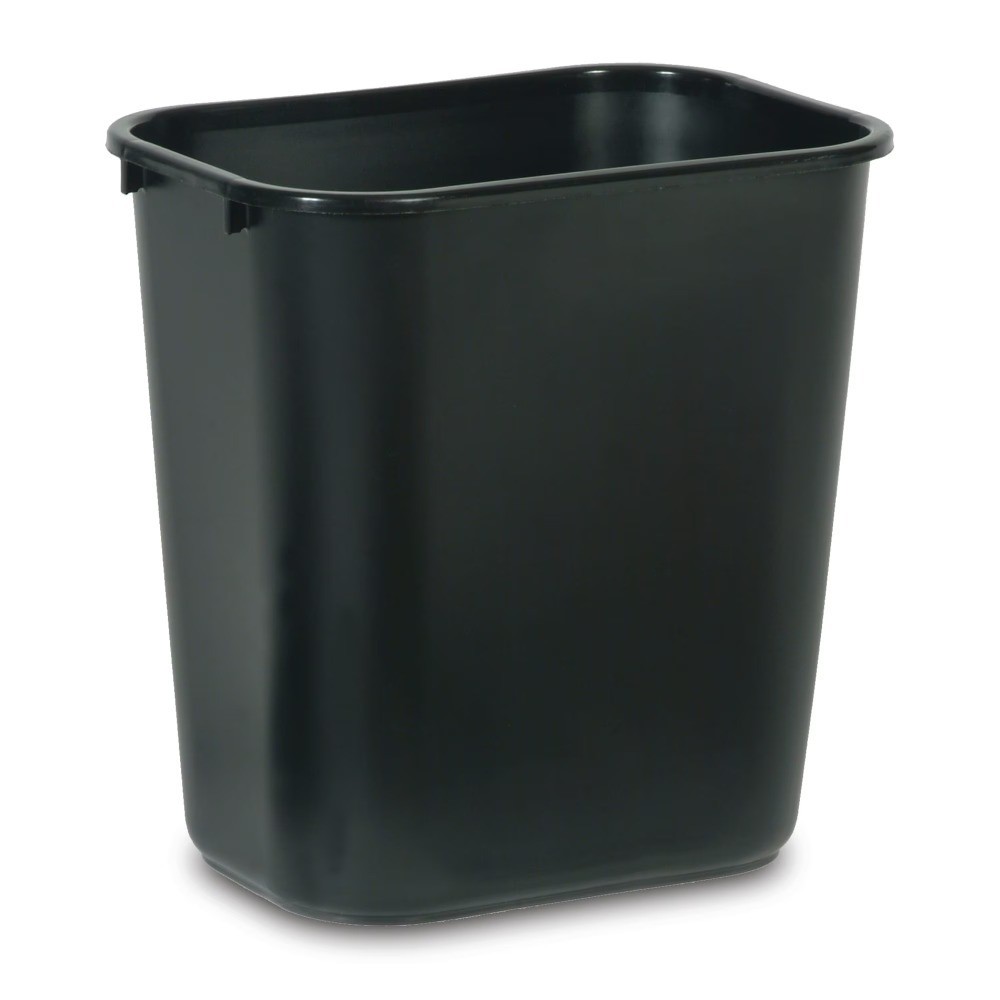 28Quart Black Wastebasket