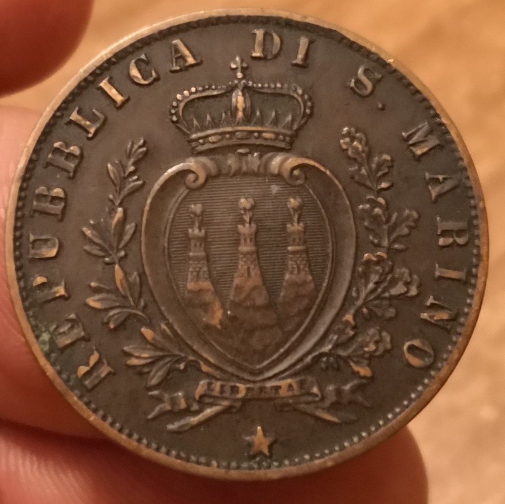 Coin 5 Cent 1894, San Marino, Ref. 8247