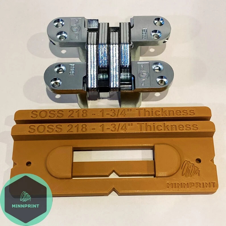 SOSS #218 Invisible / Hidden Hinge Router Template Kit