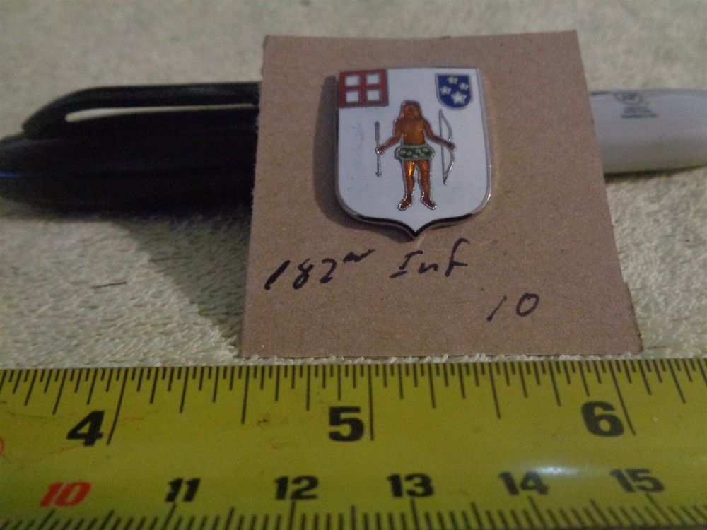 182nd Infantry 10 Unit Crest, DI, DUI (DRAW#231)