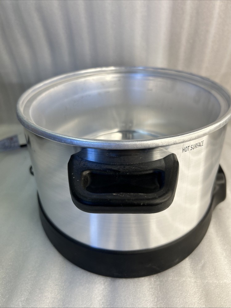 Hamilton Beach 33660, 6 Qt Capacity Programmable Slow Cooker - Silver Base Only