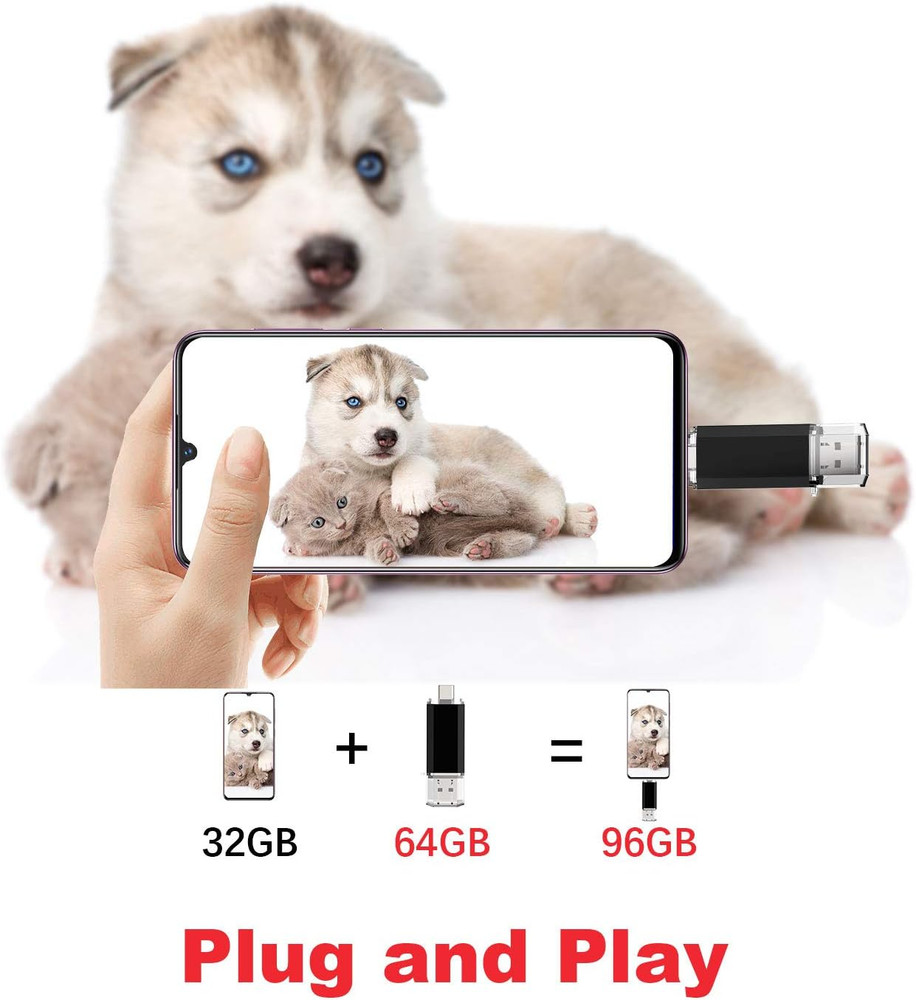 64GB Dual Type C Flash Drive for Smartphones & Computers