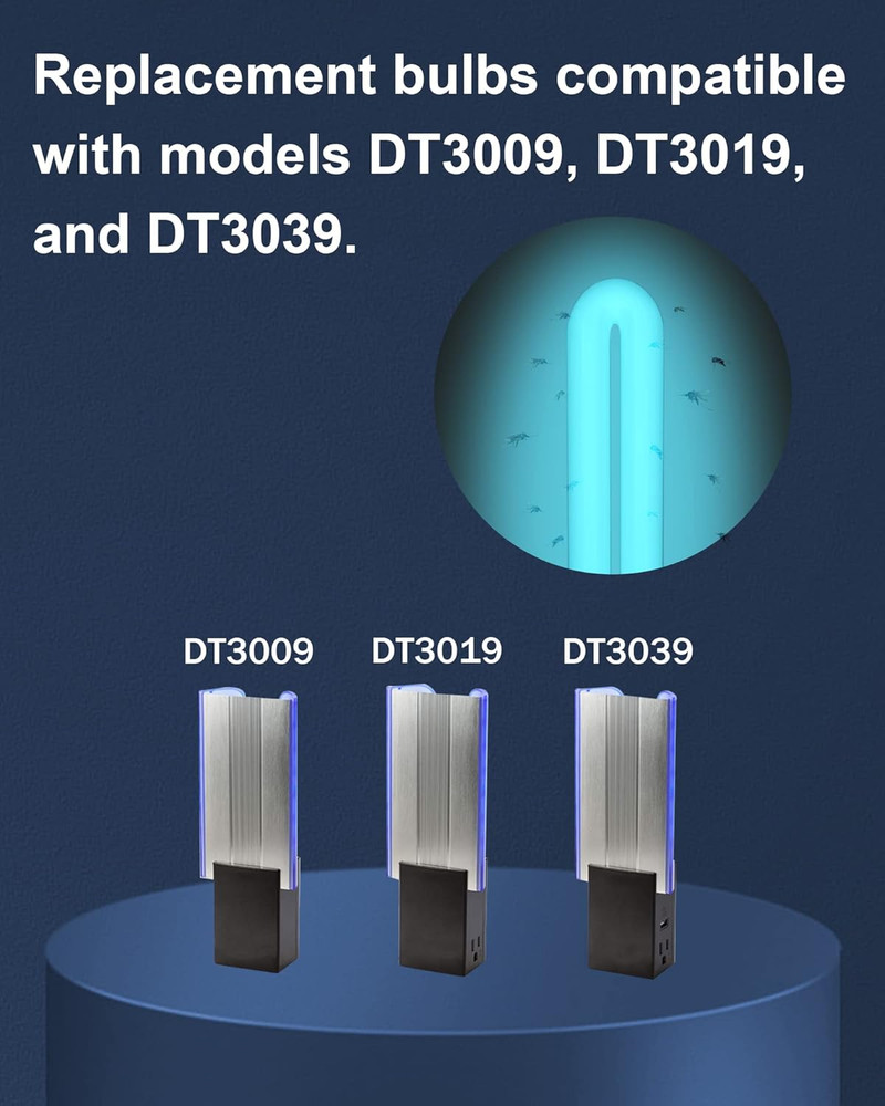 4 Pack 21050 9W Replacement Bulbs Compatible with Dynatrap DT3009 DT3019 DT3039