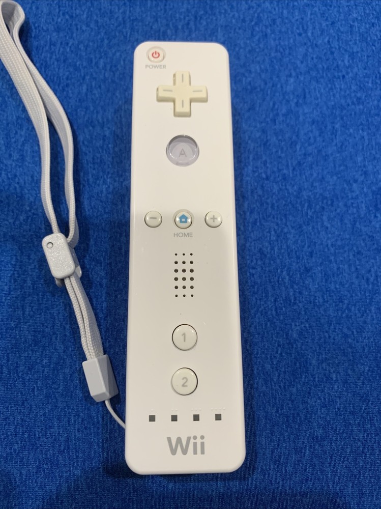 Official OEM Nintendo Wii Remote White Controller +Strap