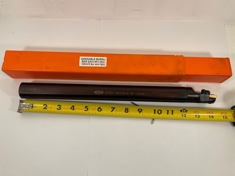 Shars Indexable Boring Bar S20U-MCLNL4-W 1-1/4”X1.53”