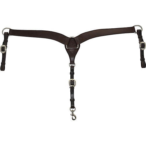 Circle Y Contoured Classic Smooth Breast Collar