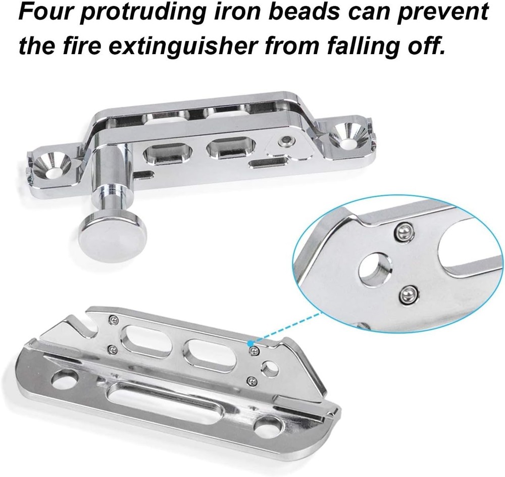 Chrome Quick Release Fire Extinguisher Mount Roll Bar Extinguisher Mounting Bra