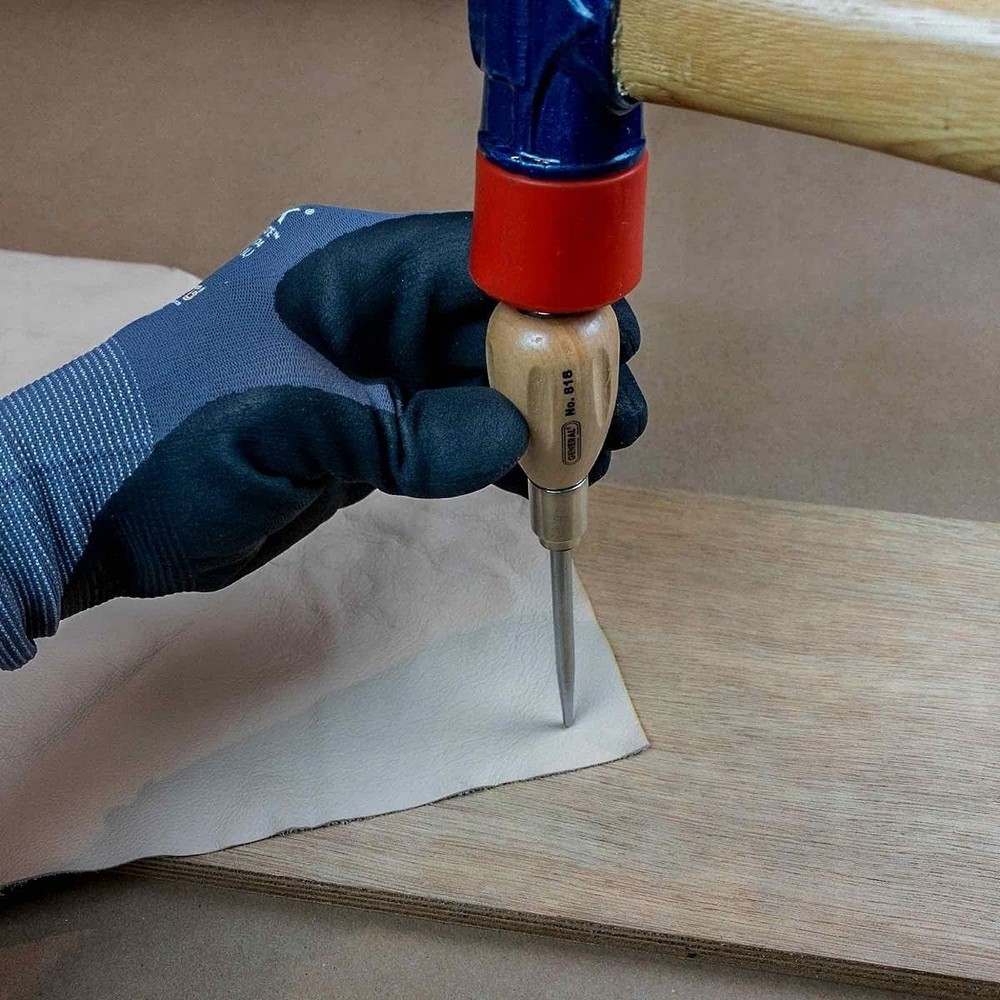 General Tools Scratch Awl Tool with Hardwood Handle - Scribe, Layout Steel
