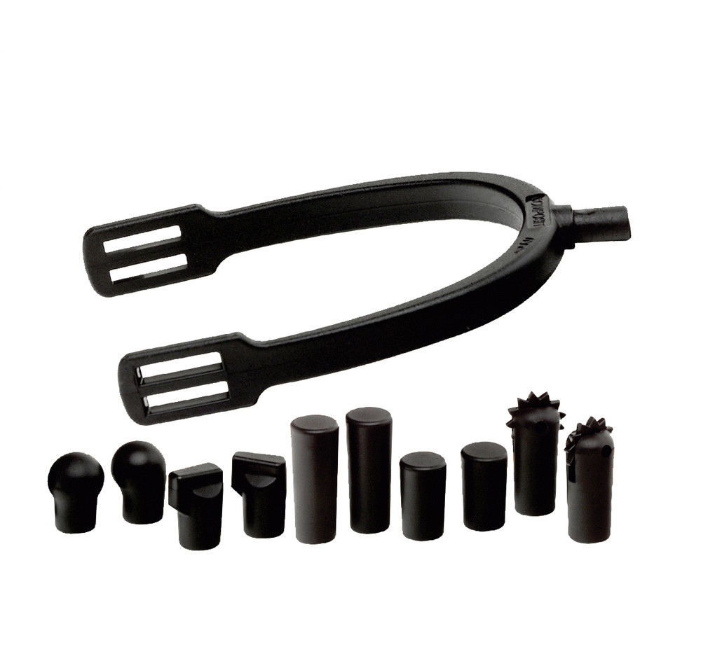 Composite Spurs with Interchangeable Shank