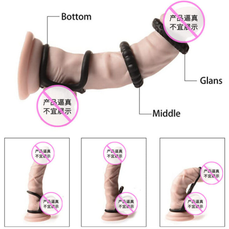 Ball Stretching Penis Enhancer Delay Ejaculation-Scrotum-Stretcher-Ring for Male