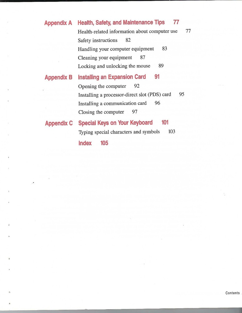 ITHistory (1995) APPLE Manual: Macintosh Performa 580CD User's Guide Q