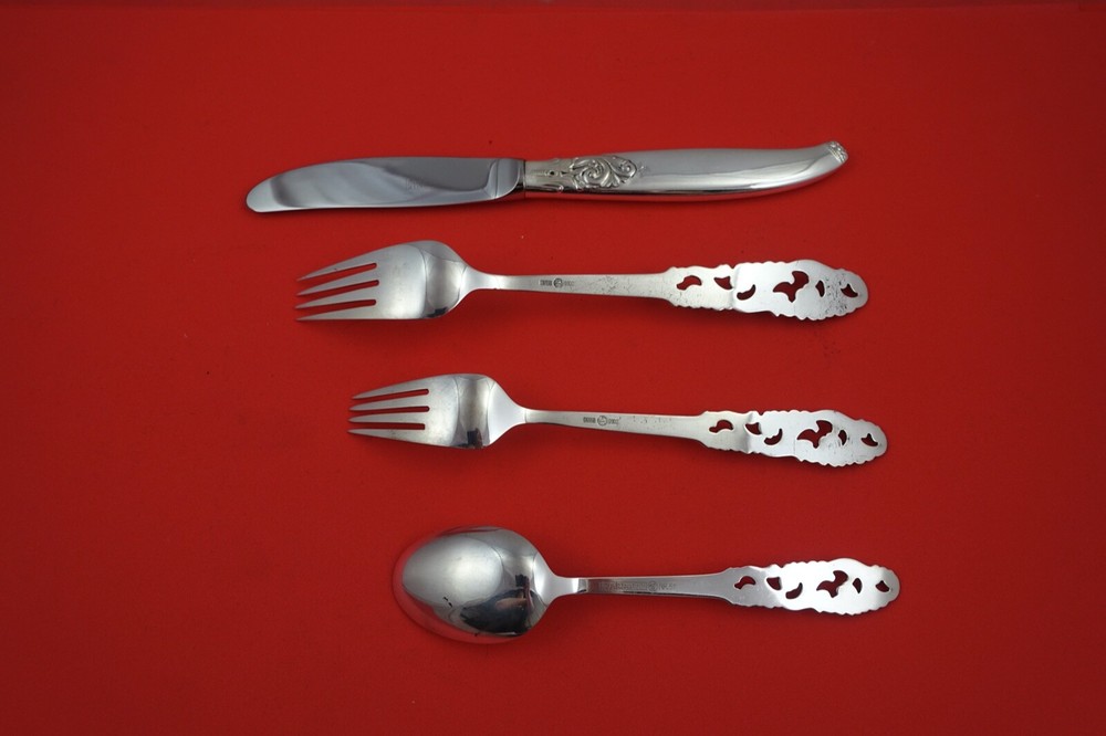 Tele by Mylius Brodrene Norwegian Sterling Silver Dinner 4-pc Setting