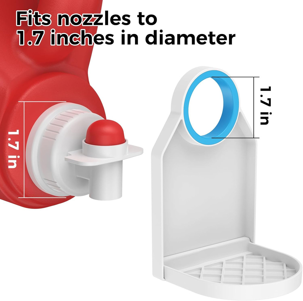 2 Pack Laundry Detergent Dispenser Cup Holder, Nozzle Button Upgrade，Easily No M