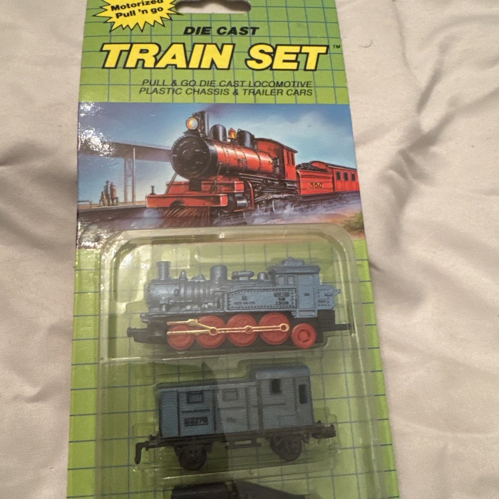 Die Cast Train Set Plastic Parts Motorized Pull & Go Soma International Ltd New