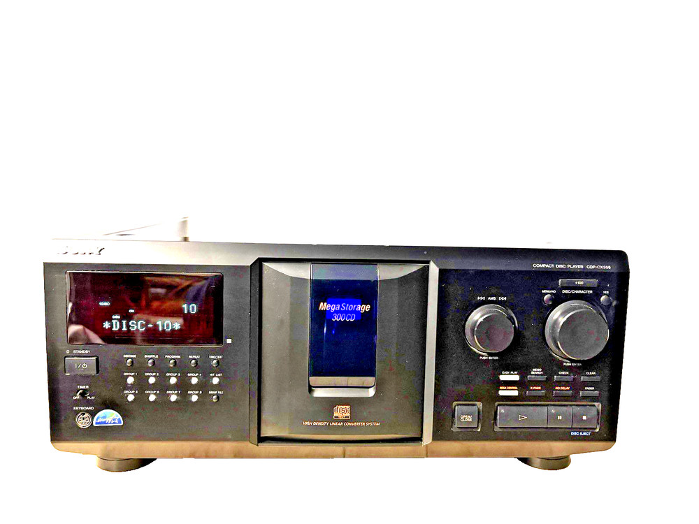 Sony CDP-CX355  Mega Storage 300CD Changer, Optical Cable* Mega Jukebox.*