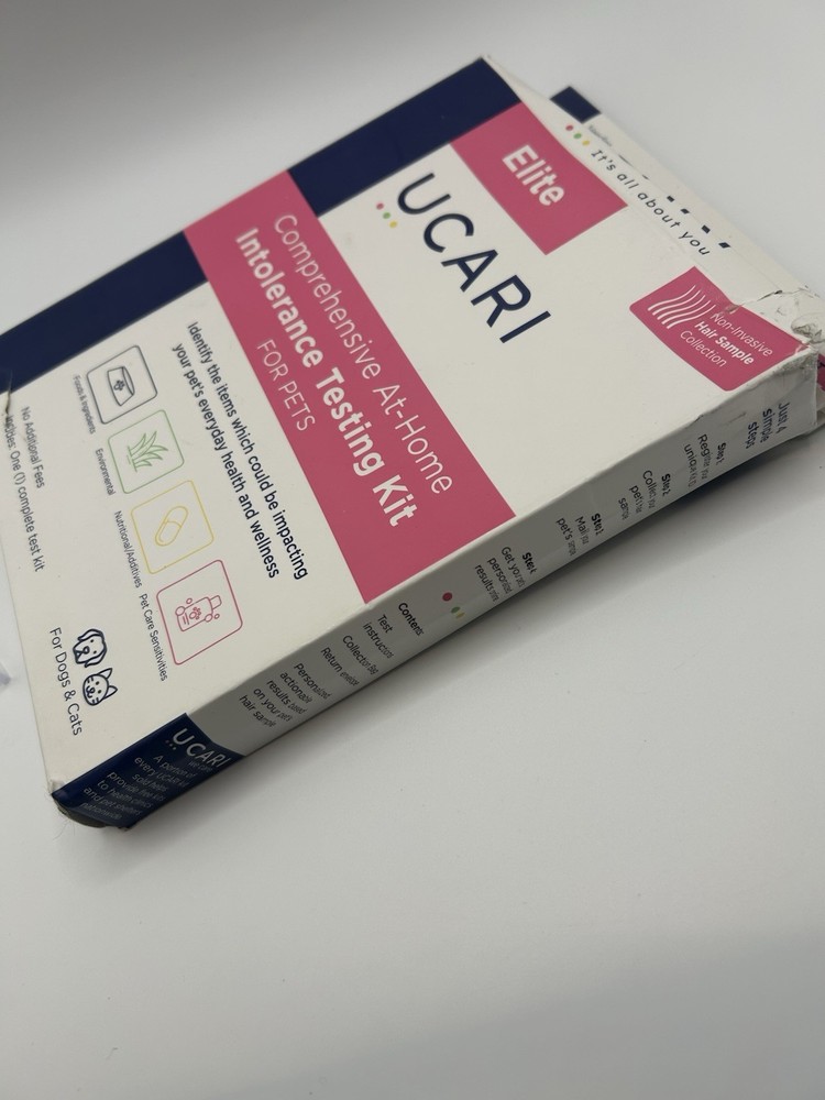 Ucari Elite Comprehensive At Home Intolerance Testing Kit For Pets Unused