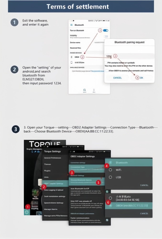OBD2 Car Bluetooth 5.1 Scanner Code Reader OBDII ELM 327 Read Tool For iPhone