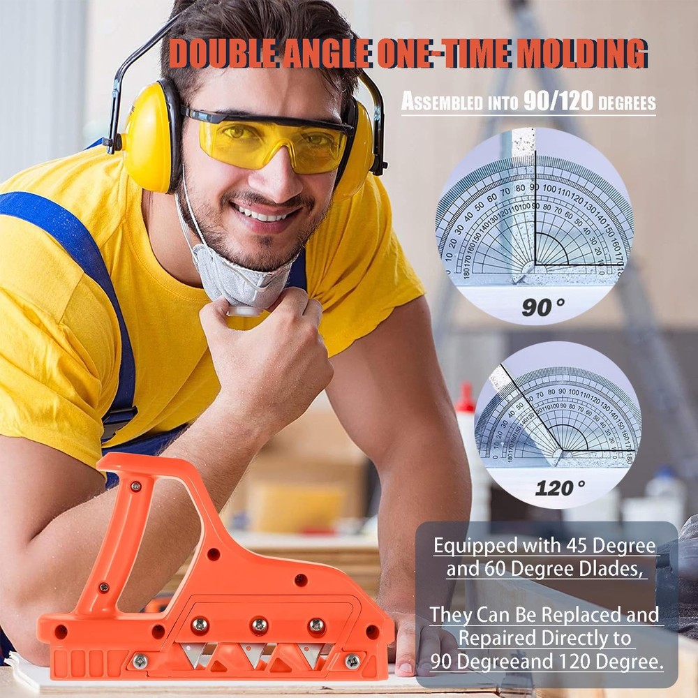 Drywall Cutting Tool, Plasterboard Angle Fast Cutter, Precise 45 60 Gypsum Bo...