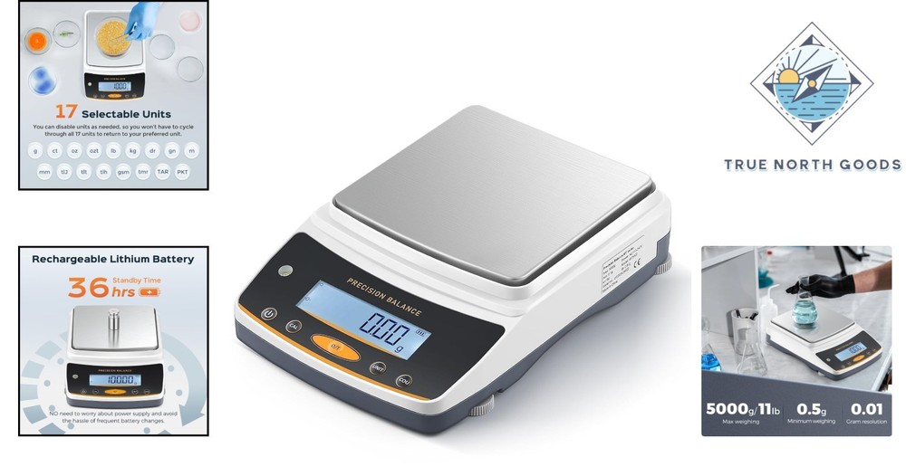 Rechargeable Laboratory Scale 5000g Capacity with RS232 for Data Connectivity