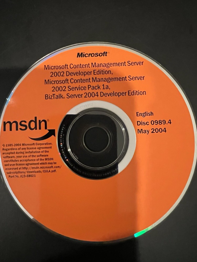 Microsoft Content Management Server /BizTalk Server 2004 No Key