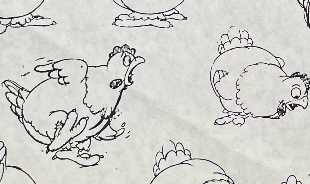 MOTHER PLUTO "HEN" Disney ANIMATION Model Sheet PHOTOCOPY