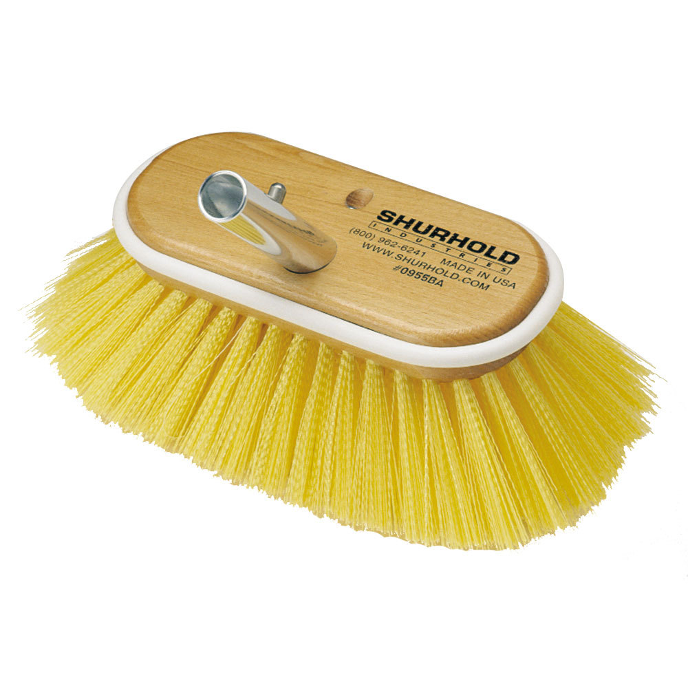 SHURHOLD 6" DECK BRUSH MEDIUM YELLOW POLYSTYRENE