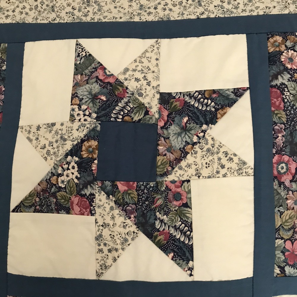 Wall Hanging 38x38” With Attached Hangers North Star & Cathedral Window Patterns
