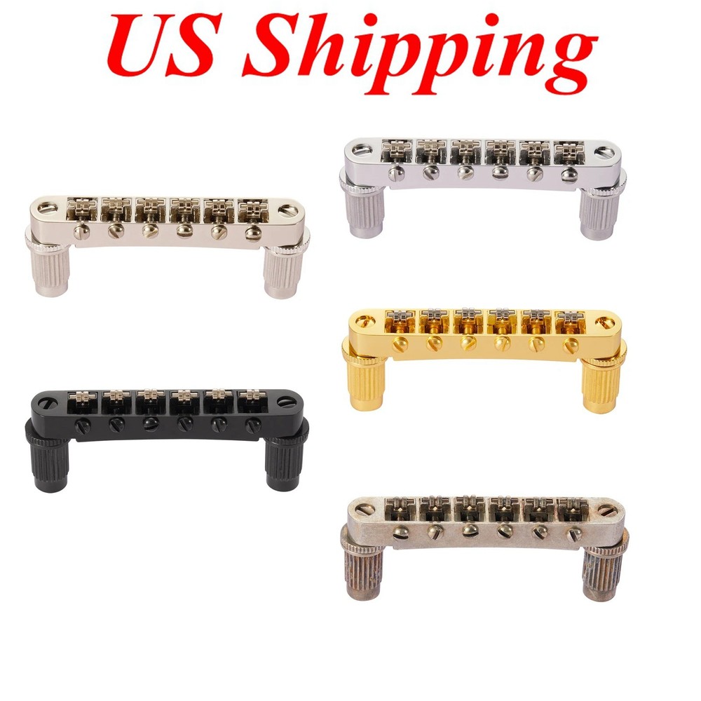 LP Guitar Roller Saddle Tune-O-Matic Bridge w/ Clip-Lock For Epiphone les Paul