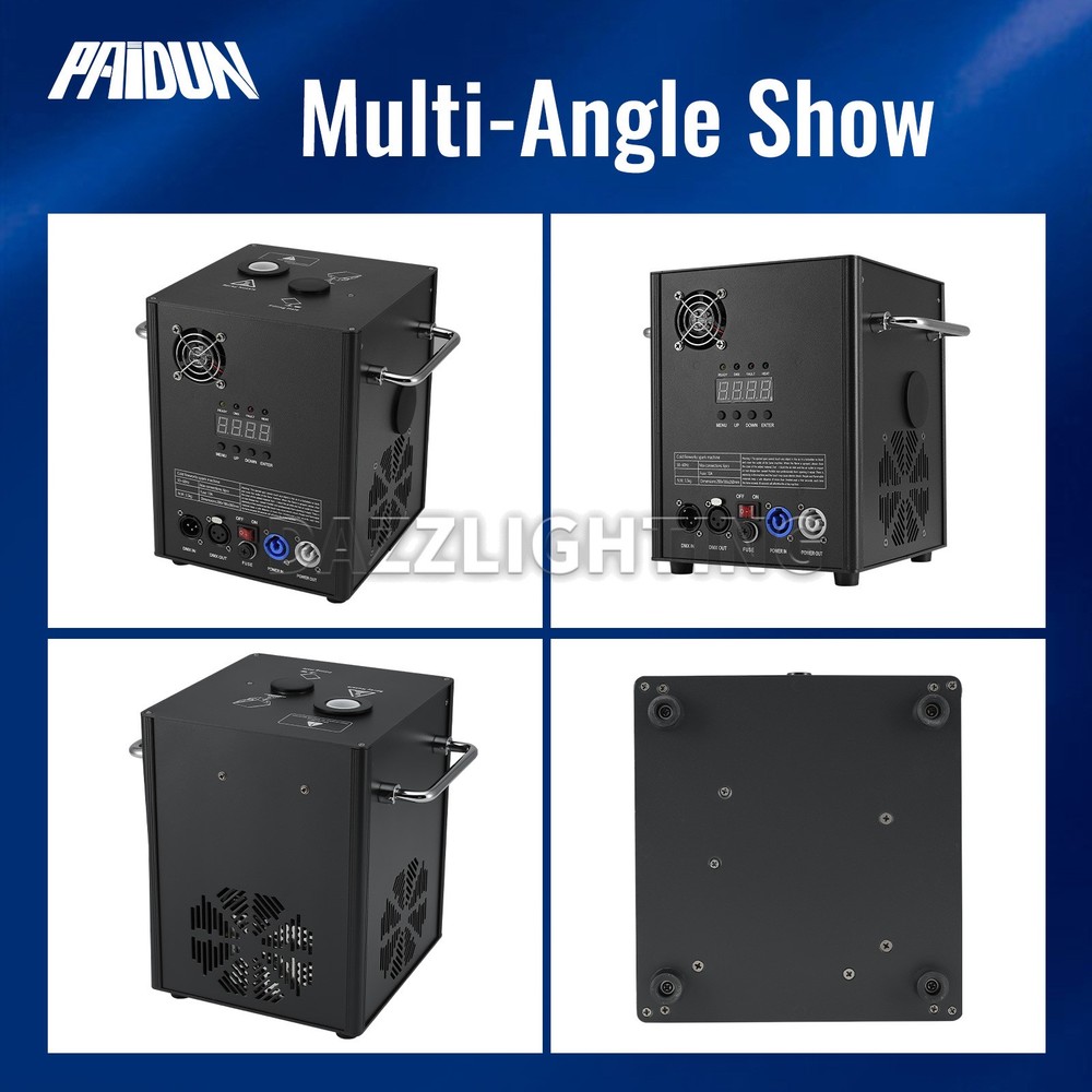 PAIDUN 4PCS Cold Spark Machine 750W DMX Firework 3.2-13.1FT Range Stage Effect