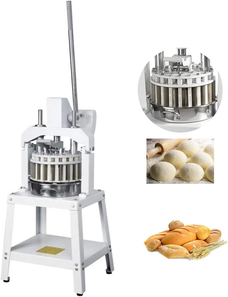 TECHTONGDA® Dough Press Cutter Divider Cutting Machine Bakery Press Roller