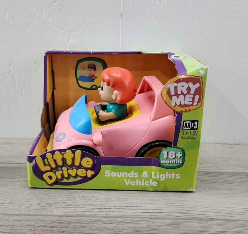 Little Driver Press & Go Sound & Lights Interactive Toy - In Package