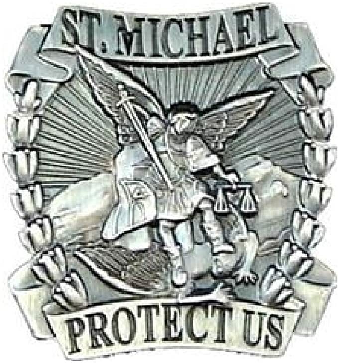 NEW Saint Michael Protect Us Lapel Pin. 77031.