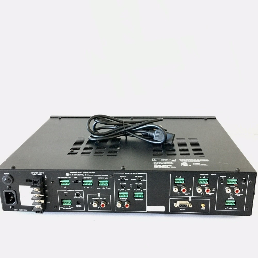 CROWN G180MAX Tuner Mixer Amplifier - Please Read Description