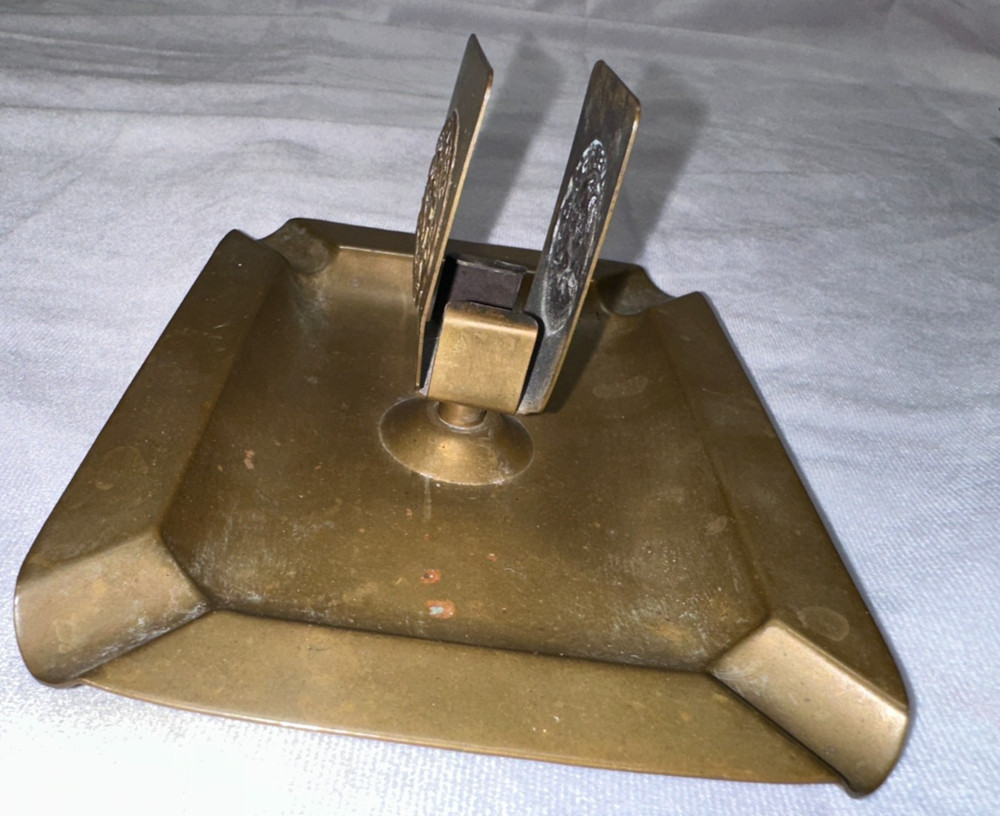 Bastian Bros. Solid Bronze USE Envelope Co. Match Holder Rochester NY - USED