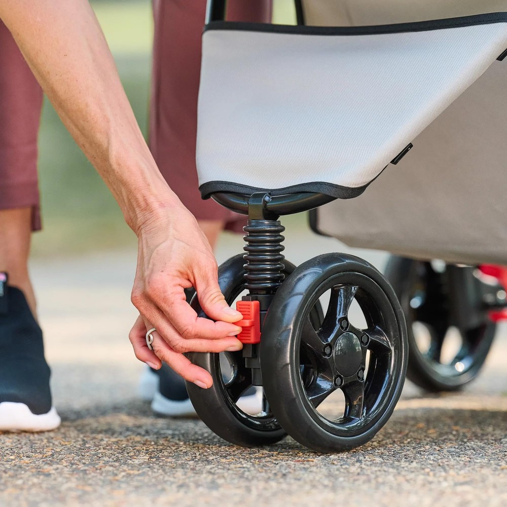 Stroller, Includes 360 Degree Front Wheel Swivel, Rear Wheel Breaks, Reflecti...