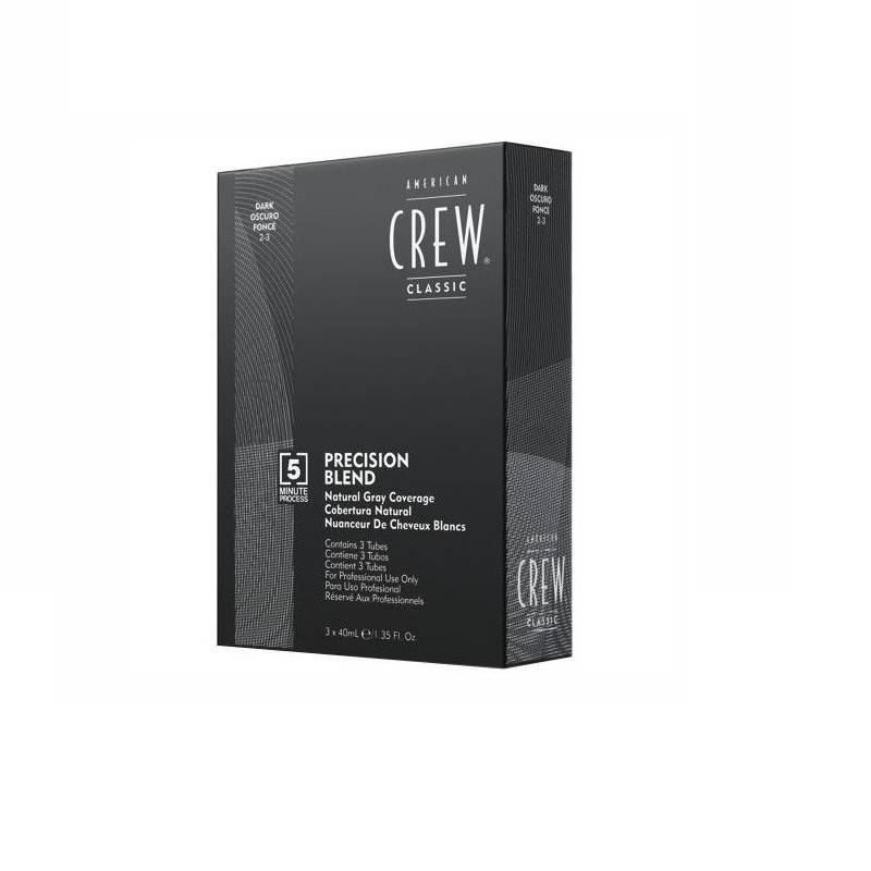 American Crew Precision Blend 3 x 40ml Grey Coverage Coverage Hair Dye Colour
