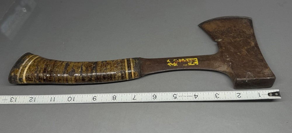 Vintage Eastwing Axe Hatchet ~ With Sheath ~ Rusty