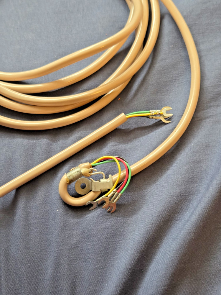 Beige Telephone Handset Cord