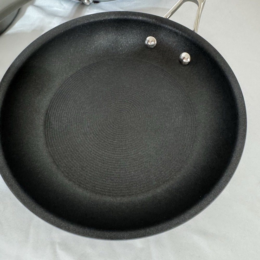 Complete Circulon Elementum 10pc Hard-Anodized Nonstick Cookware Set Silver MINT