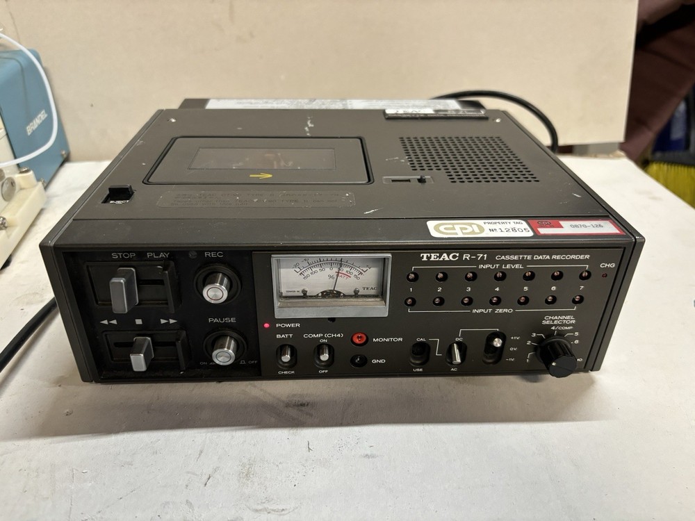 Vintage Teac R-71 Cassette Data Recorder Portable