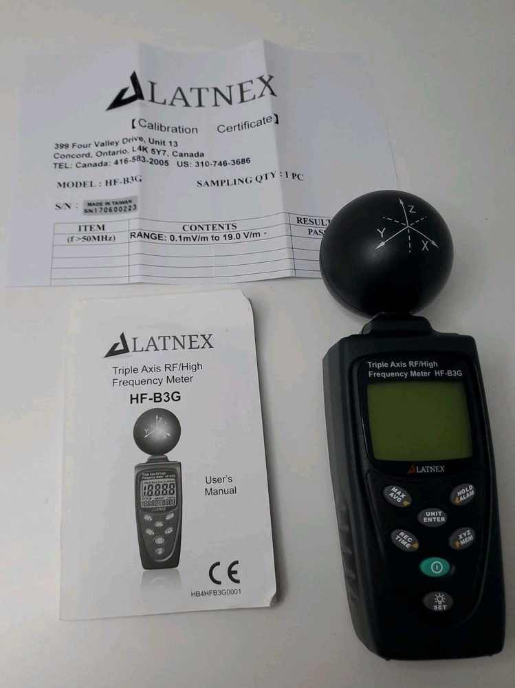 LATNEX Triple Axis RF/High Frequency Meter Model: HF-B3G