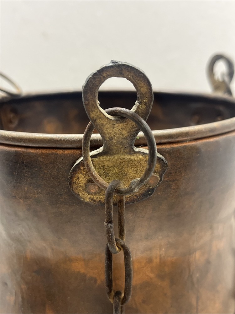 Antique Copper Hanging Pot