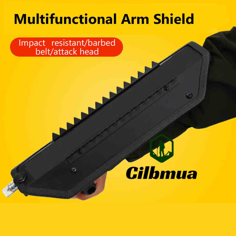 Arm Shield Multifunctional with Serrated Square PC Riot Aluminium Alloy Shield