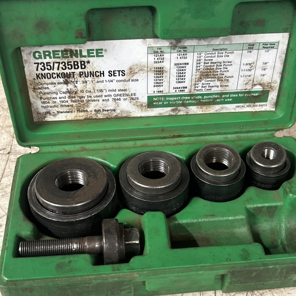 Greenlee 7235BB Slug Buster Punch Set