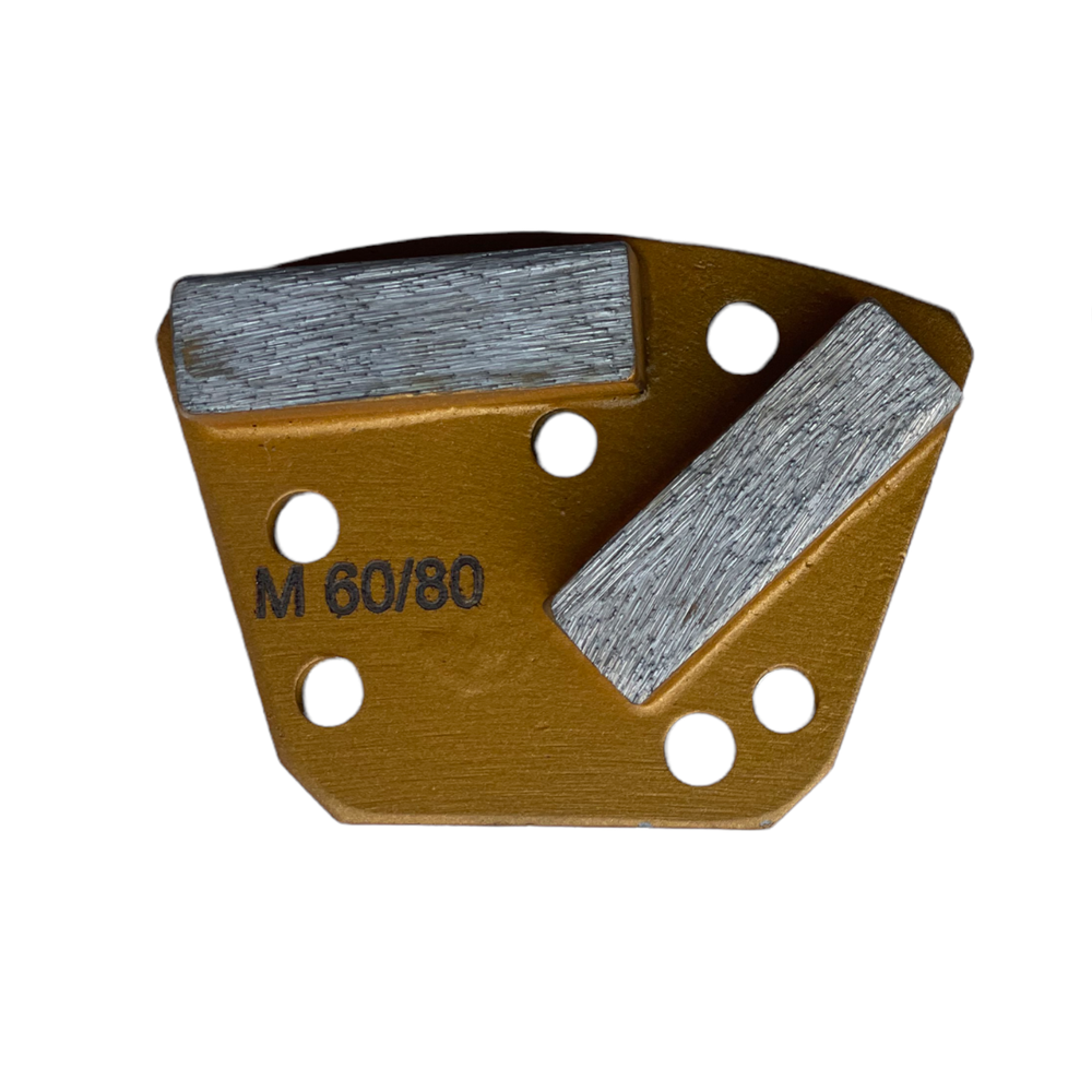 18 Pack Bolt on Diamond Grinder Tooling For Concrete Floor Grinders Medium Bond