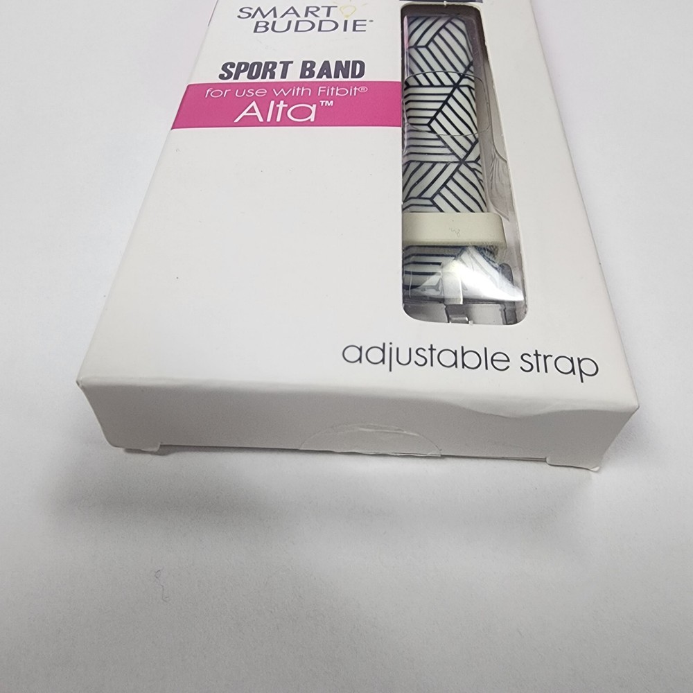 Fitbit Alta Accessory Spory Band Black & White Geometric Adjust Replacement Band