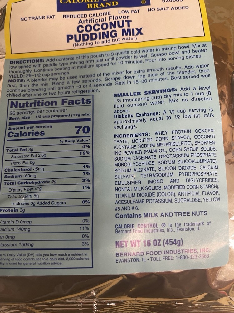 Sugar Free High Quality Pie Mixes