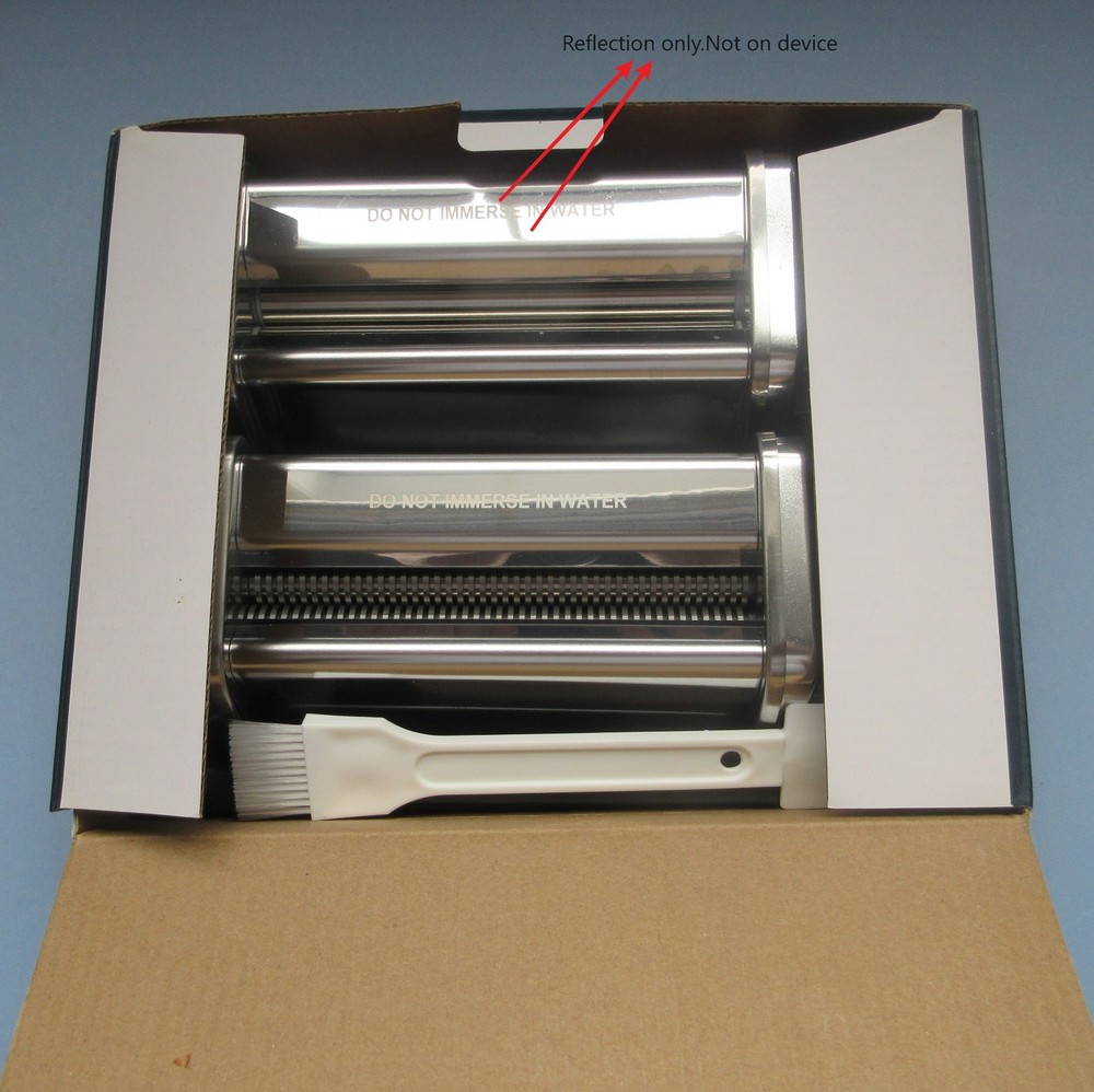 GVODE TWO-PIECE PASTA ROLLER AND SPAGHETTI CUTTER